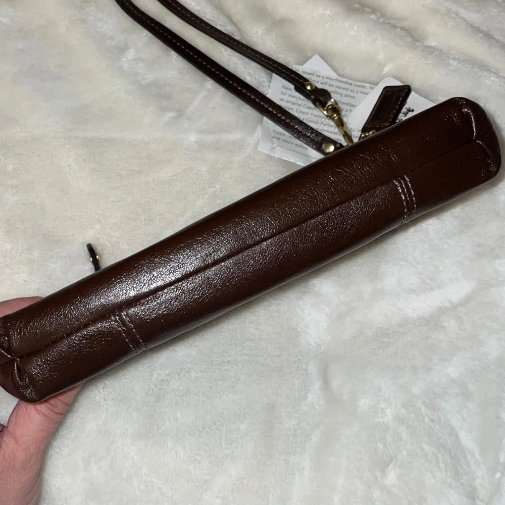 Coach Madison Leather Large Wristlet in Mahogany - Picture 6 of 6